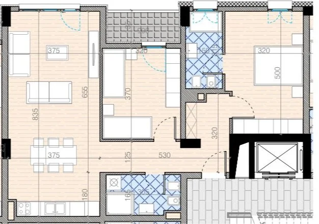 Tirane, shitet apartament 2+1+Aneks+Ballkon Kati 6, 112 m² 214.000 €