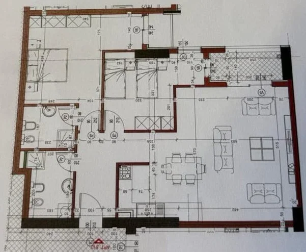Tirane, shitet apartament 2+1+Aneks+Ballkon Kati 5, 125 m² 236.260 € 