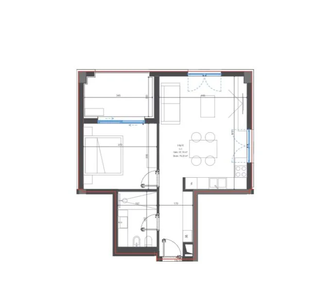 Vlore, shitet apartament 1+1 Kati 2, 79 m² 238.000 € (DHERMI)