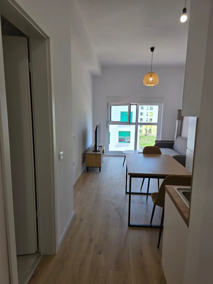 Tirane, jepet me qera apartament 1+1+Ballkon Kati 6, 60 m² 420 € (Rruga Pasho Hysa,Kompleksi Mangalem)