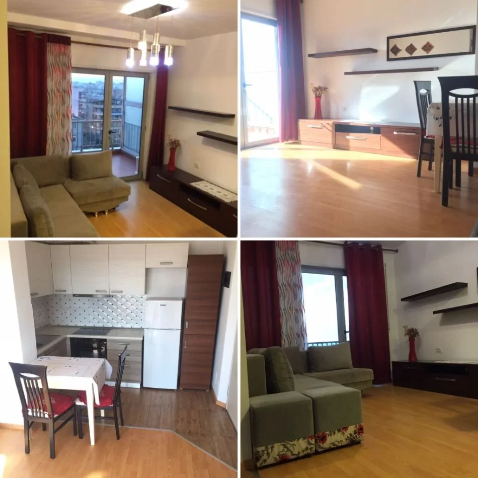Tirane, jepet me qera apartament 1+1 Kati 6, 55 m² 500 € (XHAMLLIKU)