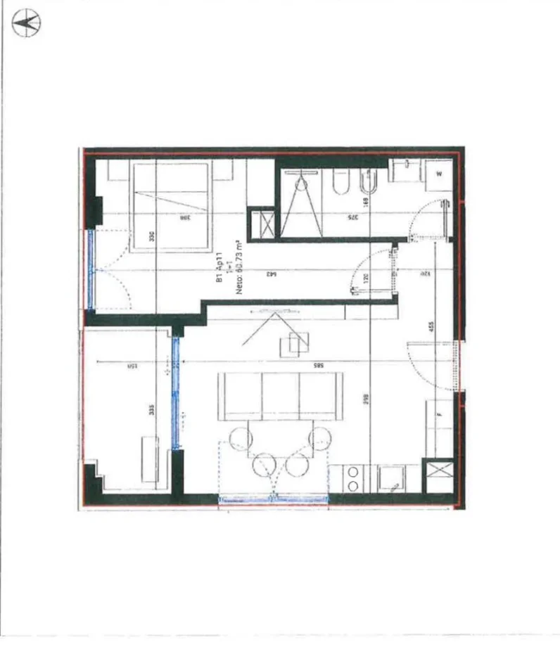 Vlore, shitet apartament 1+1 Kati 2, 71 m² 200.648 € (Drimadhe)