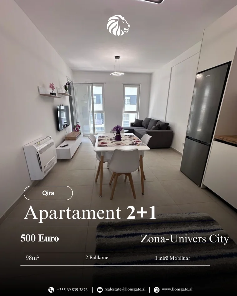 Tirane, jap me qera 2+1 , 98 m² 500 € (Univers city)
