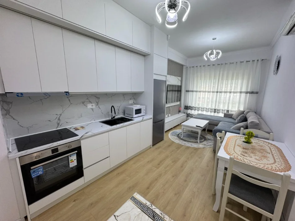 Tirane, jepet me qera apartament 1+1 Kati 5, (Ali Demi)