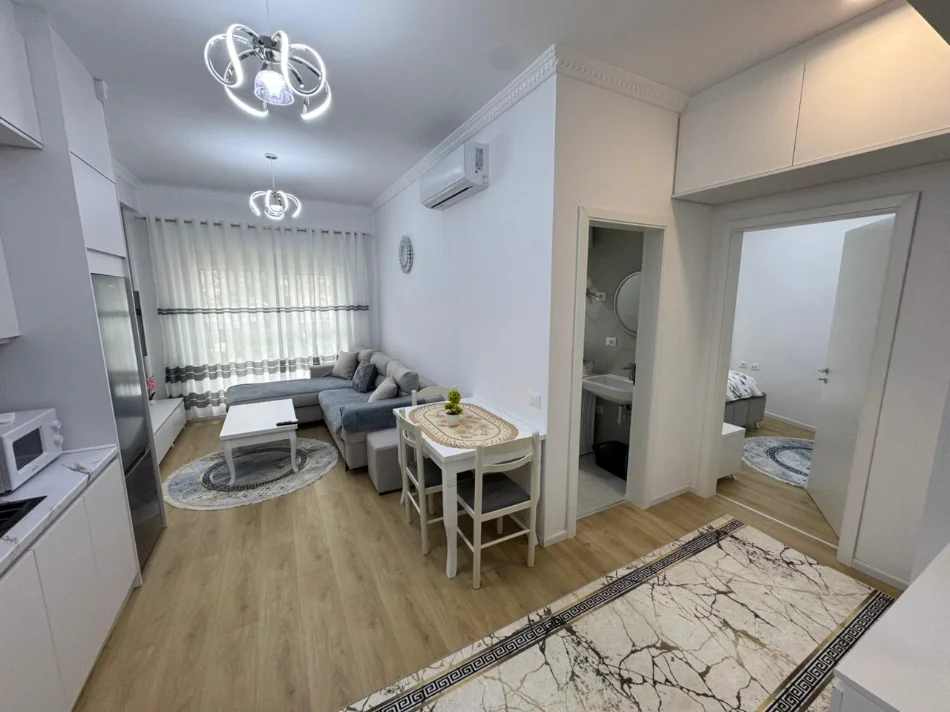 Tirane, jepet me qera apartament 1+1 Kati 5, (Ali Demi)