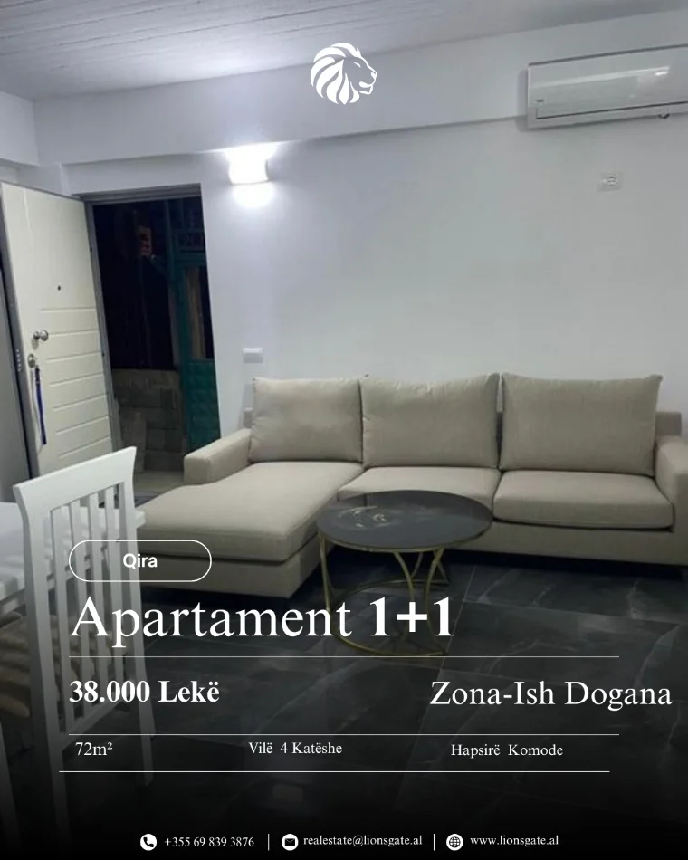 Tirane, jap me qera apartament 1+1 , 72 m² 380 € 