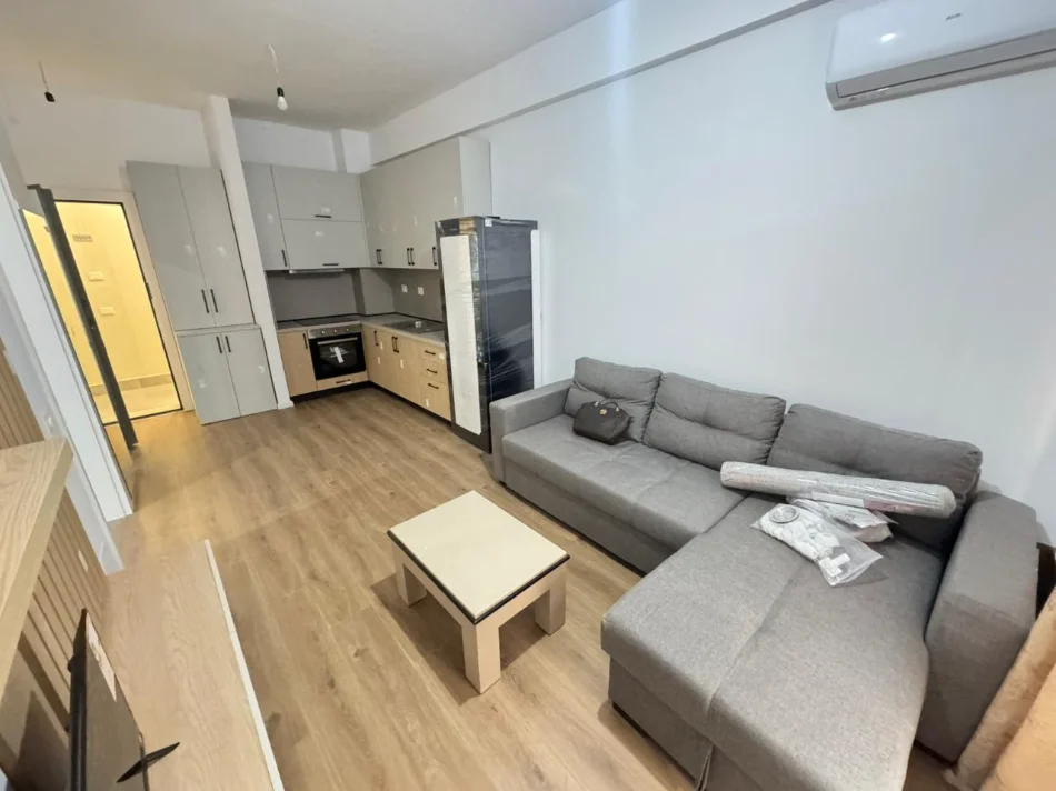 Tirane, jepet me qera apartament 1+1 Kati 1, (Ali Demi)