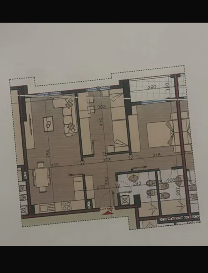 Tirane, shitet apartament 2+1+Ballkon Kati 7, 97 m² 140.000 € (Bulevardi Kasharit)