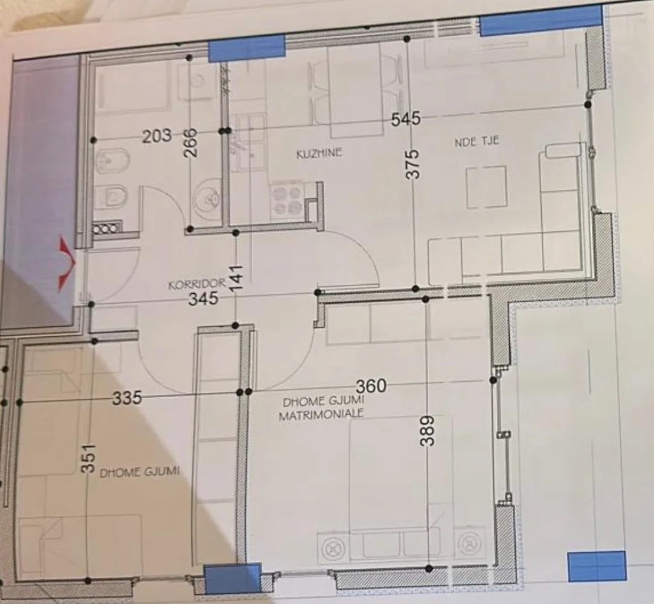Tirane, shitet apartament 2+1 Kati 6, 81 m² 97.200 € (Paskuqan)