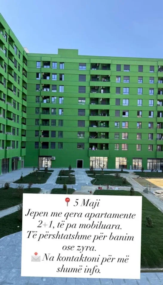 Tirane, jepet me qera apartament 1+1 Kati 8, 58 m² 450 € 