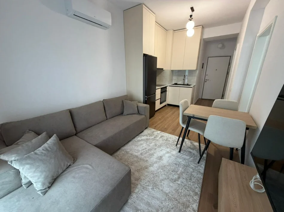 Tirane, jepet me qera apartament 1+1 Kati 6, (Ali Demi)
