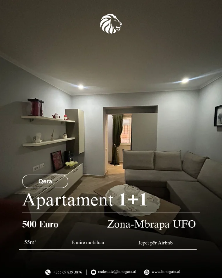 Tirane, jap me qera 1+1 , 55 m² 499 € 