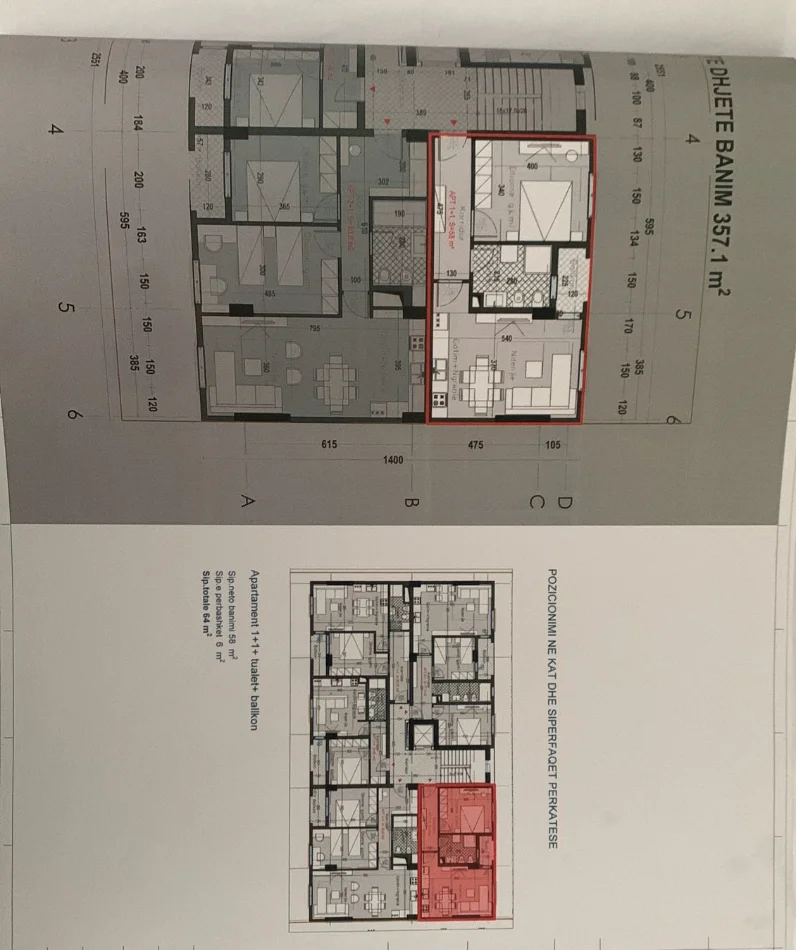 Tirane, shitet apartament 1+1 Kati 10, 64 m² 122.500 € (5 Maji)