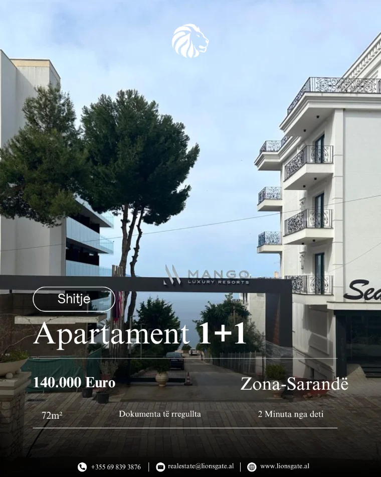 Sarande, shes apartament 1+1 , 72 m² 140.000 € (Mango)