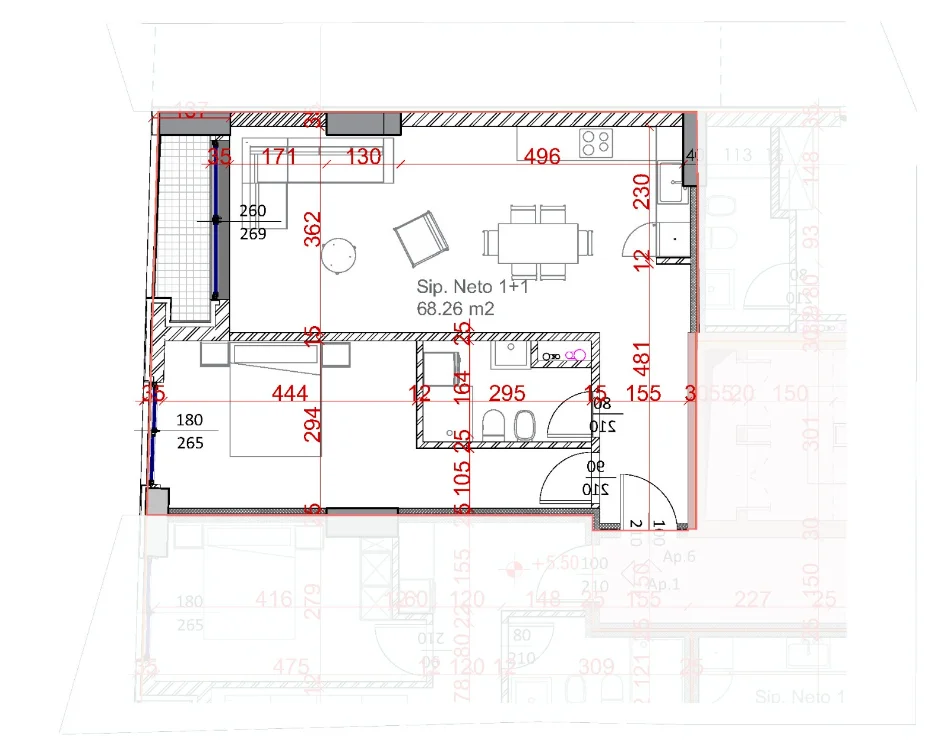 Tirane, shitet apartament 1+1 Kati 1, 79 m² 145.000 € (Ish Fusha e Aviacionit)