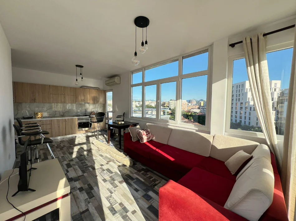 Tirane, jepet me qera apartament 1+1+Ballkon Kati 6, 66 m² 650 € (Vasil Shanto)