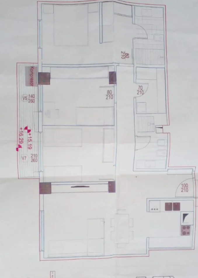 Tirane, shitet apartament 3+1 Kati 5, 125 m² 400.000 € (Komuna e Parisit)