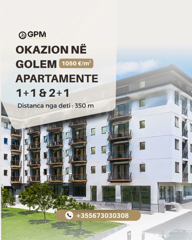 Durres, shitet apartament 1+1 , 61 m² 