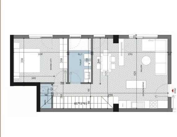 Tirane, shitet apartament duplex Dublex Kati 0, 127 m² 127.230 € (Paskuqan)