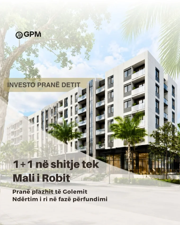 Durres, shitet apartament 1+1 Kati 1, 60 m² 
