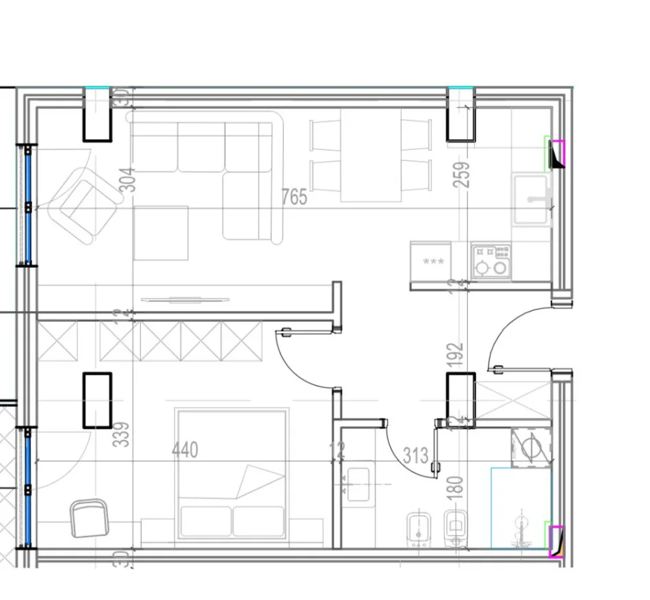 Tirane, shitet apartament 1+1+Aneks+Ballkon , 73 m² 124.200 €