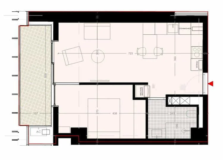 Tirane, shes apartament 1+1+Ballkon Kati 2, 71 m² 113.200 € (paskuqan)