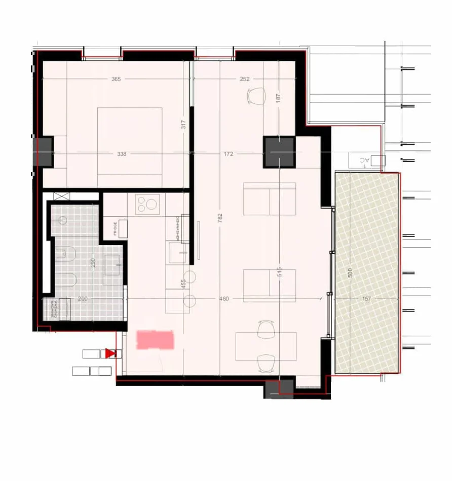 Tirane, shes apartament 1+1+Ballkon Kati 4, 79 m² 126.210 € (rruga kastriotet)