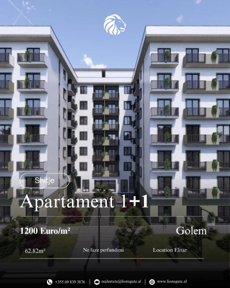 Durres, shes apartament 1+1 , 63 m² 71.000 € 