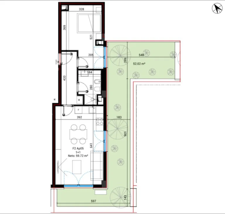 Vlore, shitet apartament 1+1 Kati 0, 131 m² (Dhermi)