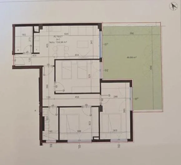 Tirane, shitet apartament 3+1 Kati 2, 169 m² (Dhermi)