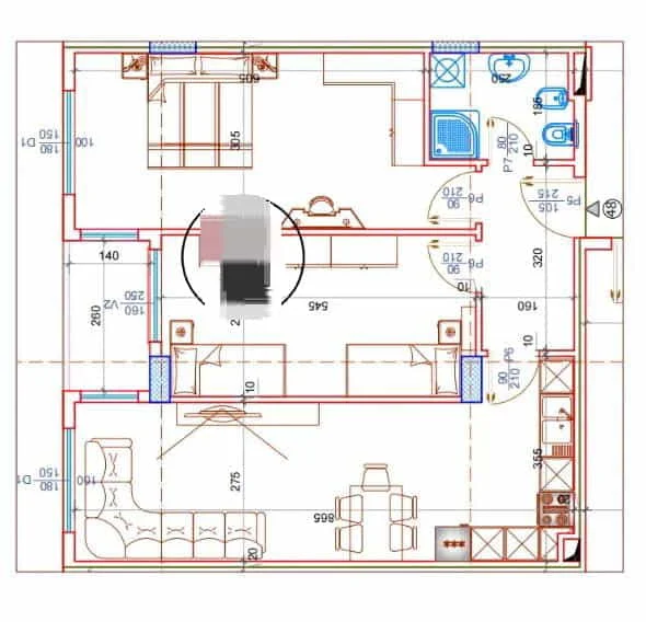 Tirane, shes apartament 2+1 Kati 5, 93 m² 111.600 € (paskuqan)