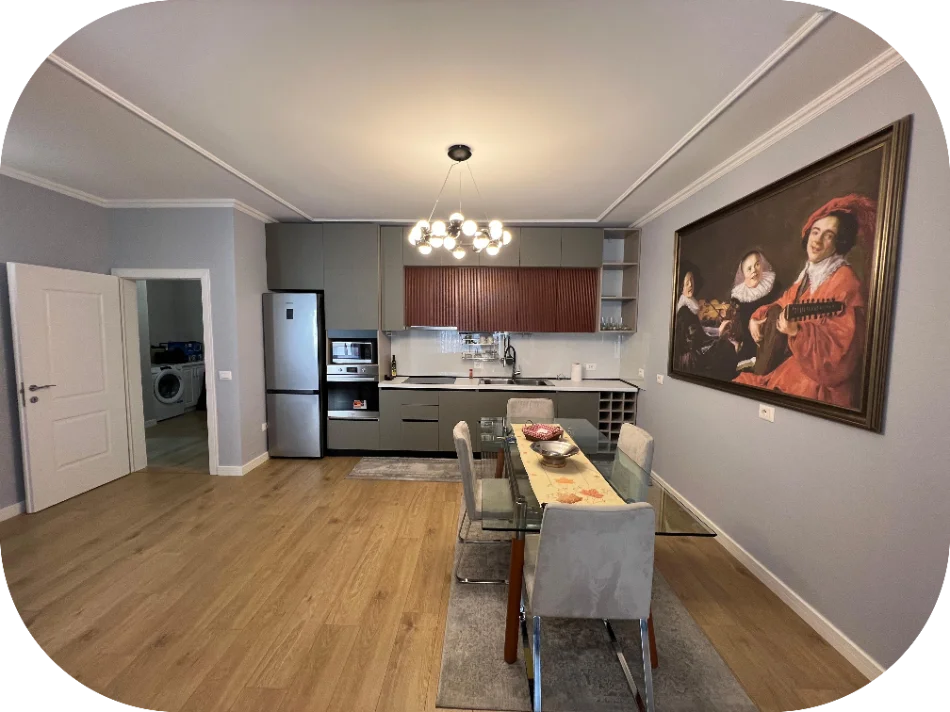 Tirane, jepet me qera apartament 2+1+Ballkon Kati 9, 130 m² 1.000 € (Shkolla e Baletit Tiranë)