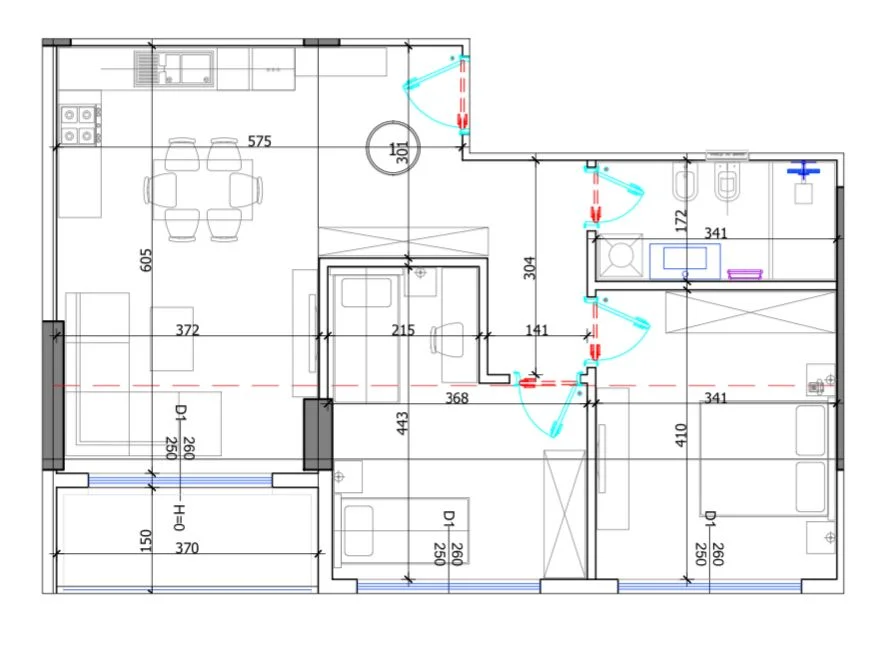 Tirane, shitet apartament 1+1 Kati 1, 74 m² 93.315 € (LIBURNA RESIDENCE)