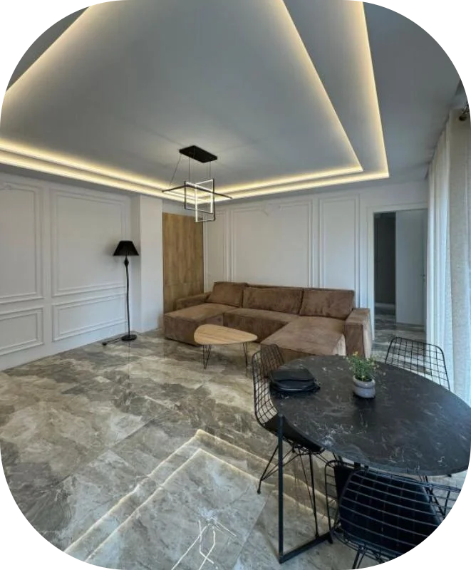 Tirane, jepet me qera apartament 1+1+Ballkon Kati 5, 70 m² 630 € (Unaza e Re, Tiranë)