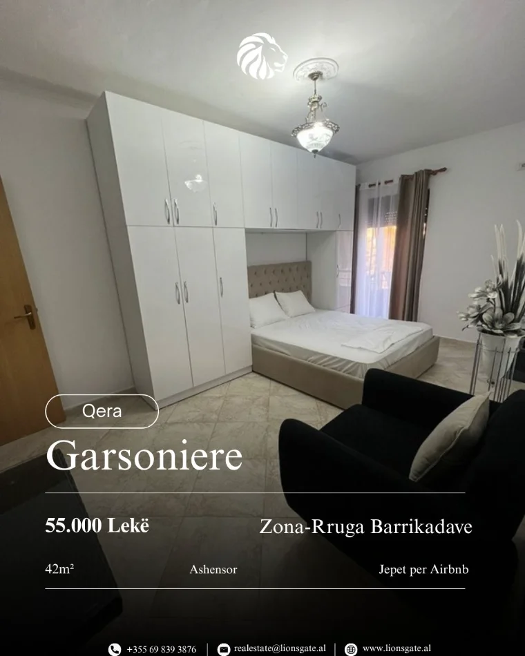 Tirane, jap me qera apartament 1+1+Aneks+Ballkon , 42 m² 550 € 