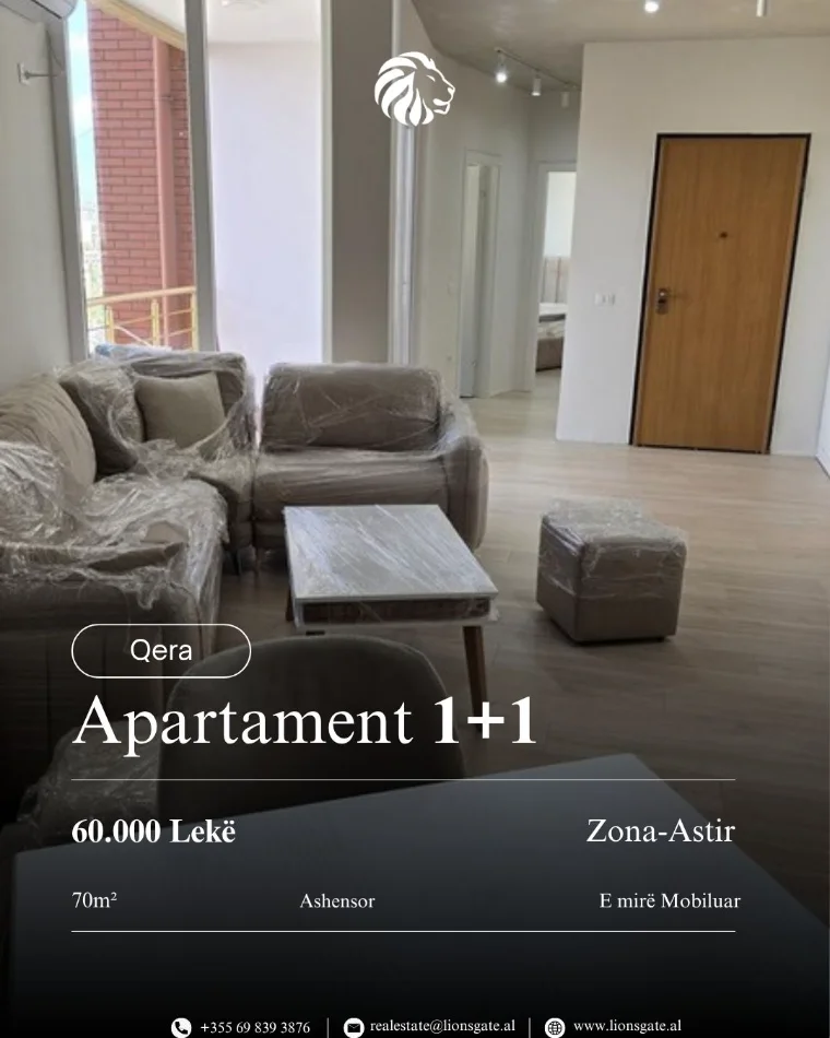 Tirane, jap me qera apartament 1+1 , 70 m² 600 € 