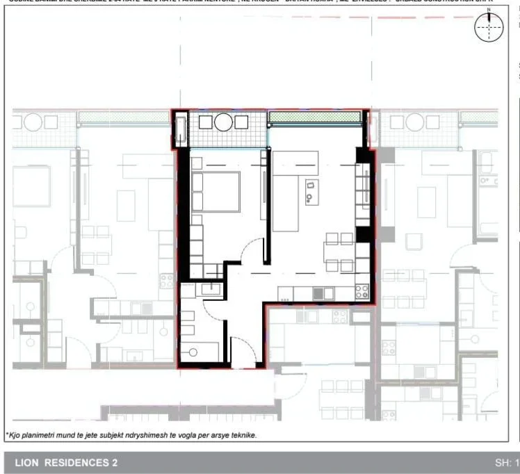 Tirane, shitet apartament 1+1+Ballkon Kati 18, 82 m² 164.520 € (Rruga Dritan Hoxha)