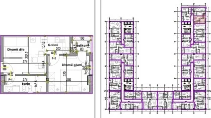 Tirane, shitet apartament 1+1 Kati 5, 45 m² 97.000 € (KOMPLEKSI GUCCE)