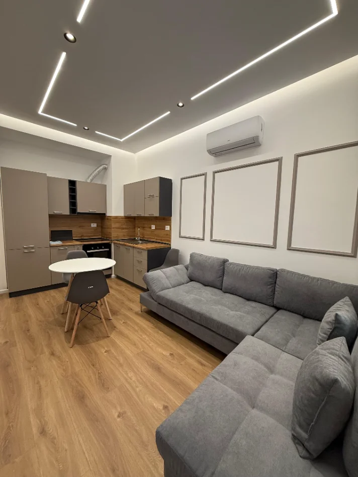 Tirane, jepet me qera apartament 1+1+Ballkon Kati 4, 500 € (Ali Dem)