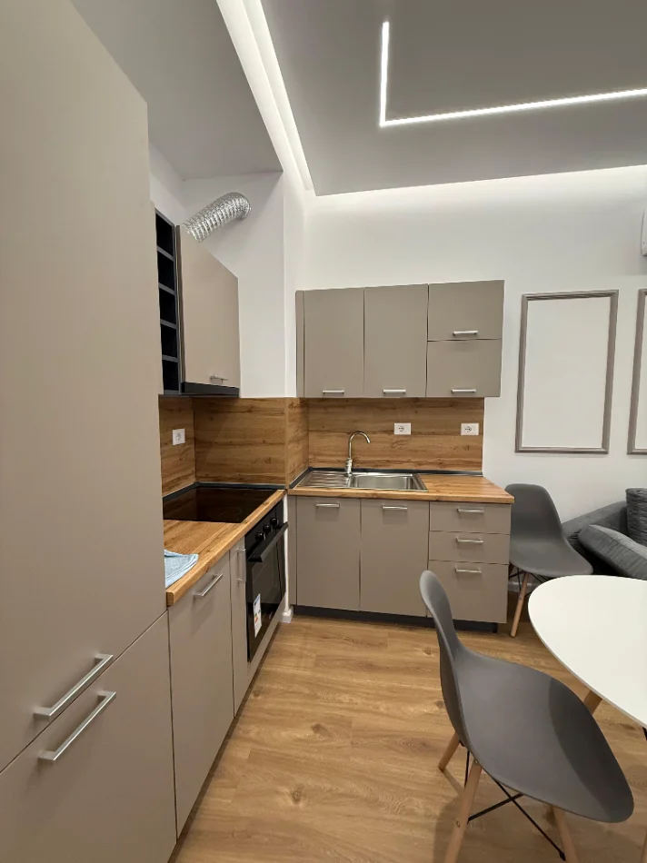Tirane, jepet me qera apartament 1+1+Ballkon Kati 4, 500 € (Ali Dem)