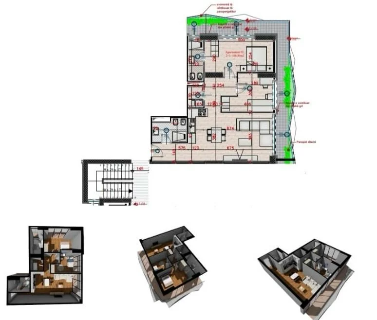 Tirane, shitet apartament 2+1 Kati 3, 120 m² 480.600 € (Liqeni i Tiranes)