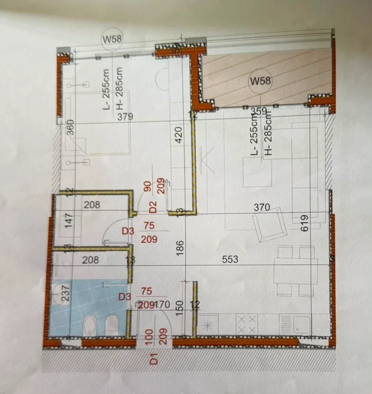 Tirane, shitet apartament 1+1 Kati 7, 77 m² 160.000 € (Ali Demi)