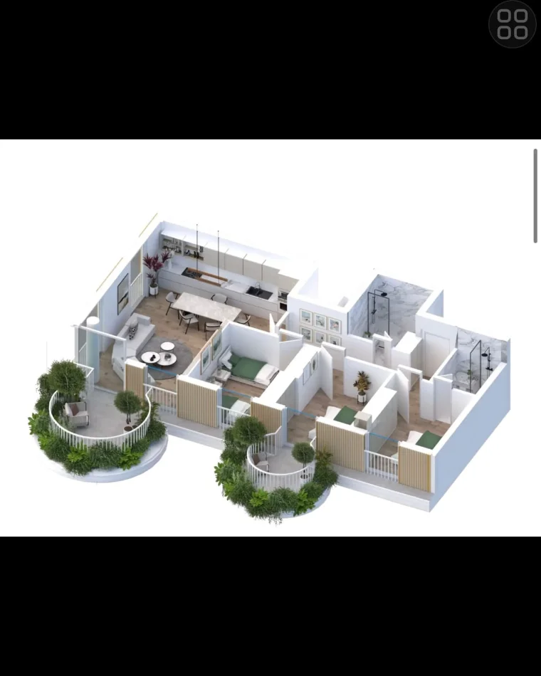Tirane, shitet apartament 1+1+Ballkon Kati 2, 77 m² 198.822 € (1000 Ishujt. Teg)