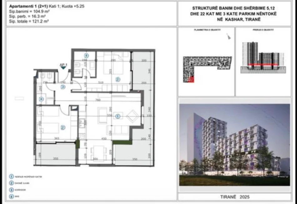 Shiten apartamente te tipologjise 1+1/2+1 📌Astir, mbrapa Casa Italia, MOA Residence- Cmimi 1250 Euro/m2