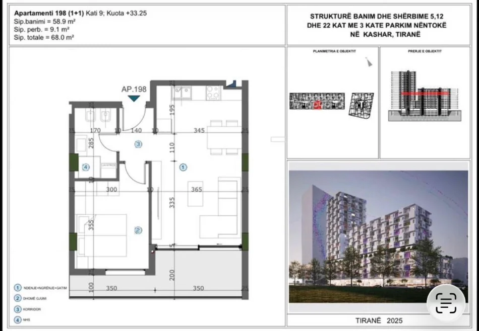 Shiten apartamente te tipologjise 1+1/2+1 📌Astir, mbrapa Casa Italia, MOA Residence- Cmimi 1250 Euro/m2