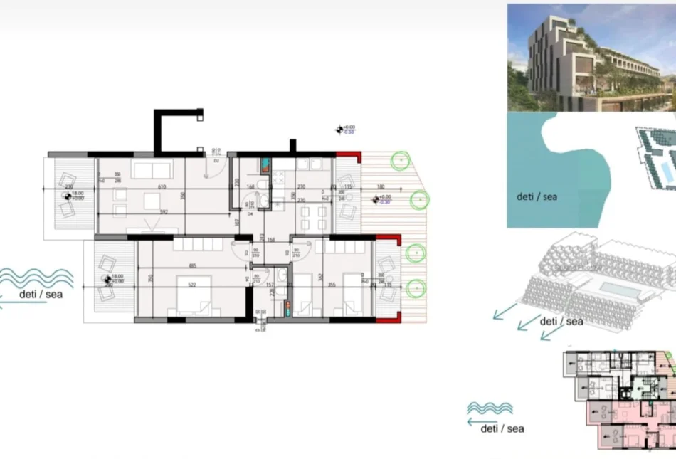 Sarande, shitet apartament 2+1 Kati 0, 132 m² 450.000 € (Sarande)