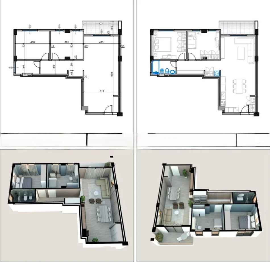 Tirane, shitet apartament 2+1 Kati 1, 100 m² 151.200 € (Fresku)