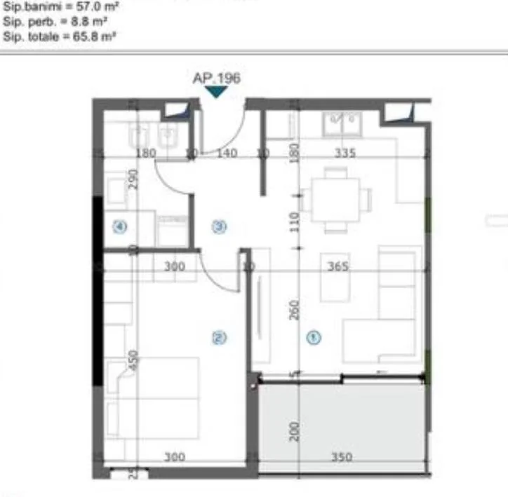 Tirane, shitet apartament 1+1 Kati 9, 66 m² 82.250 € (Astir)