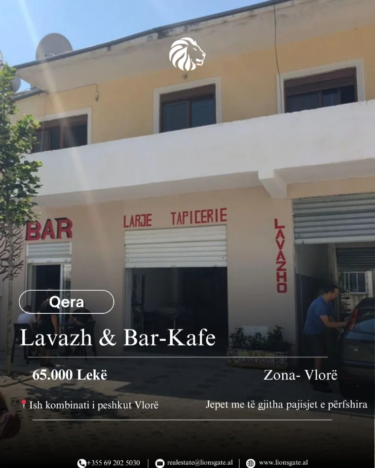 Vlore, jepet me qera ambjent biznesi Kati 0, 650 € 