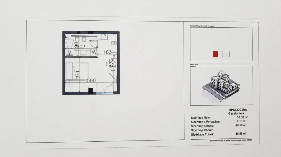 Vlore, shitet garsonier , 41 m² 113.600 € (vlore)